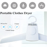 1pcs Electric Clothes Drying Rack Smart Hang Clothes Dryer Portable Outdoor Travel Mini Folding Available Clothing Shoes Heater